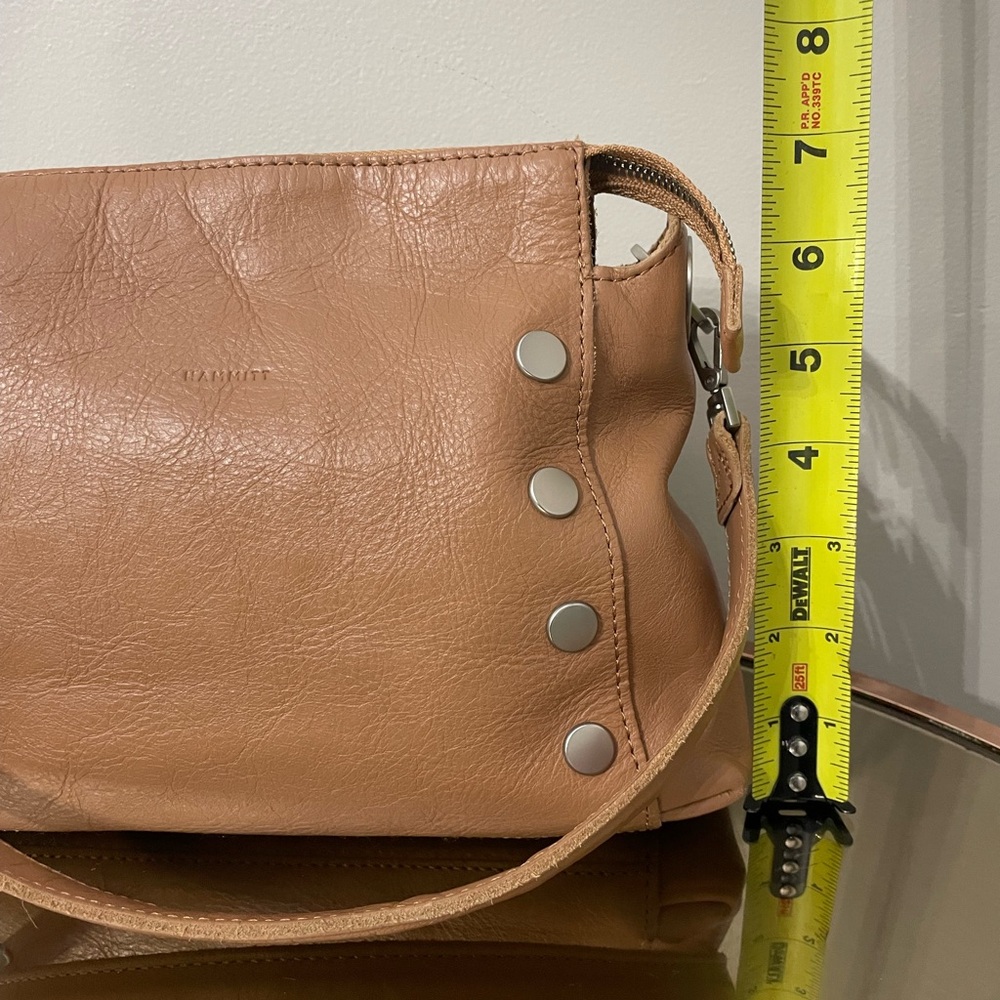 Hammitt Tan Leather Crossbody Shoulder Bag with Silver Hardware - Picture 7 of 10